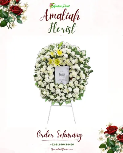 Krans Bunga Duka Cita di Kecipir